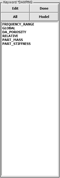 damping panel